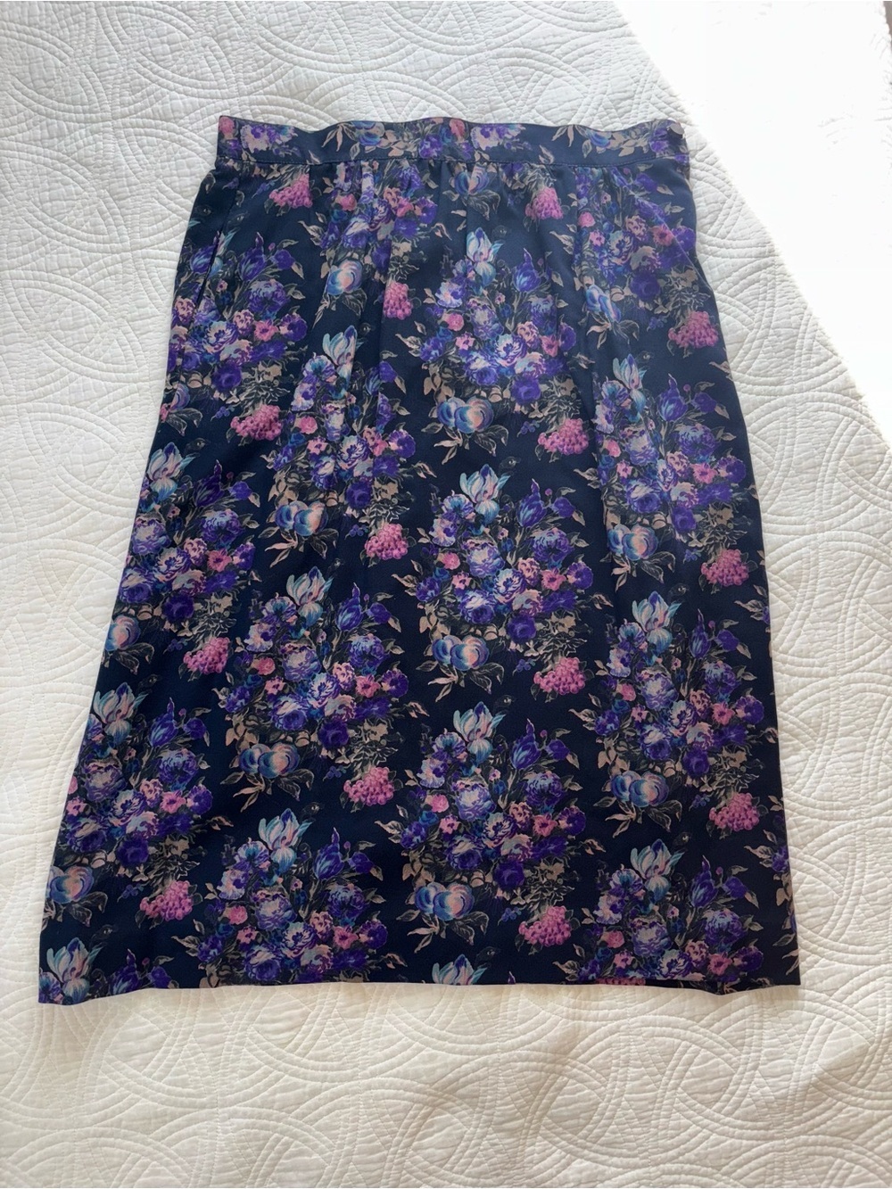 Brooks Brothers vintage Wool Floral Skirt Size 14 Made in USA - Picture 3 of 9
